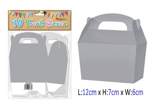 10 Wedding Cake Boxes - Choose From 13 Colours - Cupcake Gift Party Loot Bag - Picture 15 of 16