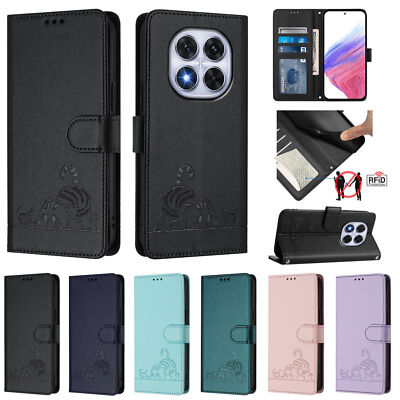 For Xiaomi Poco X7 5G, Flip Leather Wallet Cat Pattern Card Soft Case Cover