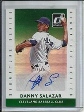 Danny Salazar 2015 Donruss Autograph #19/25