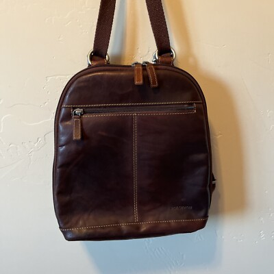 Jack Georges Genuine Leather Voyager Brown Convertible 