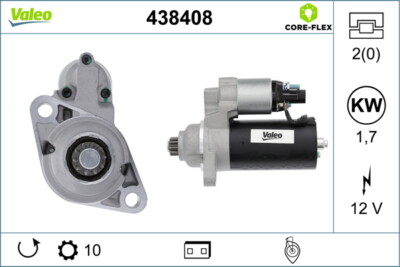 VALEO 438408 Starter for SEAT, ŠKODA,VW