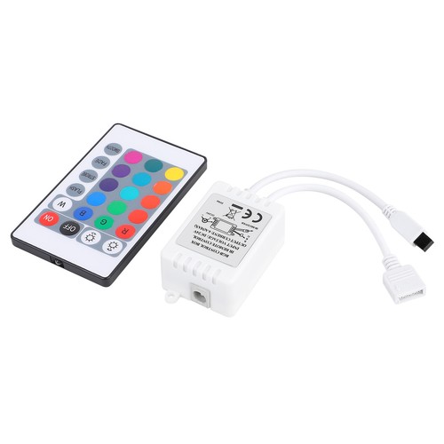 24 Key RGB IR Remote Controller 16 Color Changing for DC 24V LED Strip Light - Picture 8 of 11