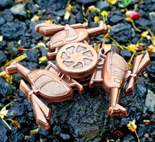 Copper Helicopter Metal Fidget Spinner Toy Boys Girls Kids Adults ADHD Focus   