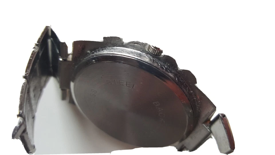 ROSRA Subesferas Dorado Plata Acero Inoxidable Cuarzo Taquímetro Reloj Batería no incl. Foto 3 de 4