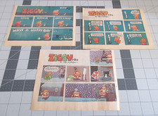 ZIGGY by Tom Wilson Lot of 3 Sunday Comic Str...