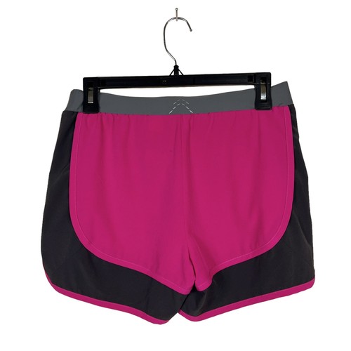 NWT LL Bean Fitness Shorts Girls Size 16 Pink Pull On Stretch Sports Running - Picture 4 of 5