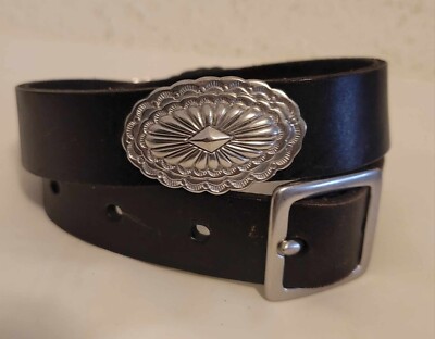 Polo Ralph Lauren Concho Black Leather Belt Size 24 | eBay display picture 3