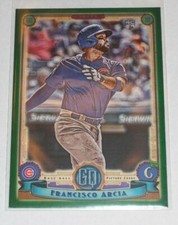 2019 Topps Gypsy Queen Francisco Arcia Rookie Card #117 Green Parallel Cubs