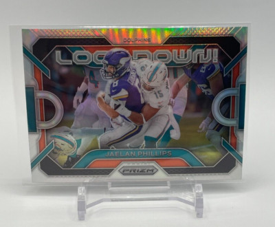 2023 Panini Prizm Lockdown Insert JAELAN PHILLIPS Silver Prizm LD-7 Dolphins