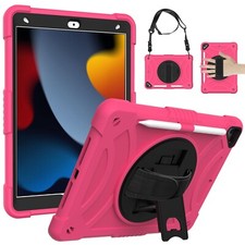 For iPad 9th/8th/7th Gen 10.2" Tablet, 3-in-1 Hand/Shoulder Strap with Kickstand