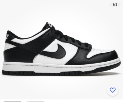 Nike Dunk Low GS Black/White | eBay 