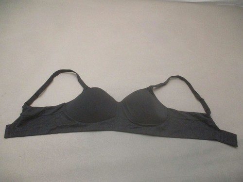Playtex Size L Womens Black Lined Wireless Back Closure Bralette Bra 10D - Picture 3 of 8