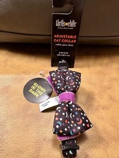 Cat Glow In The Dark Halloween Collar Moon  Stars w/ bell  break away