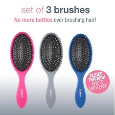 3 Pack Conair I Want To Gently Detangle Cushion Hair Brush z 