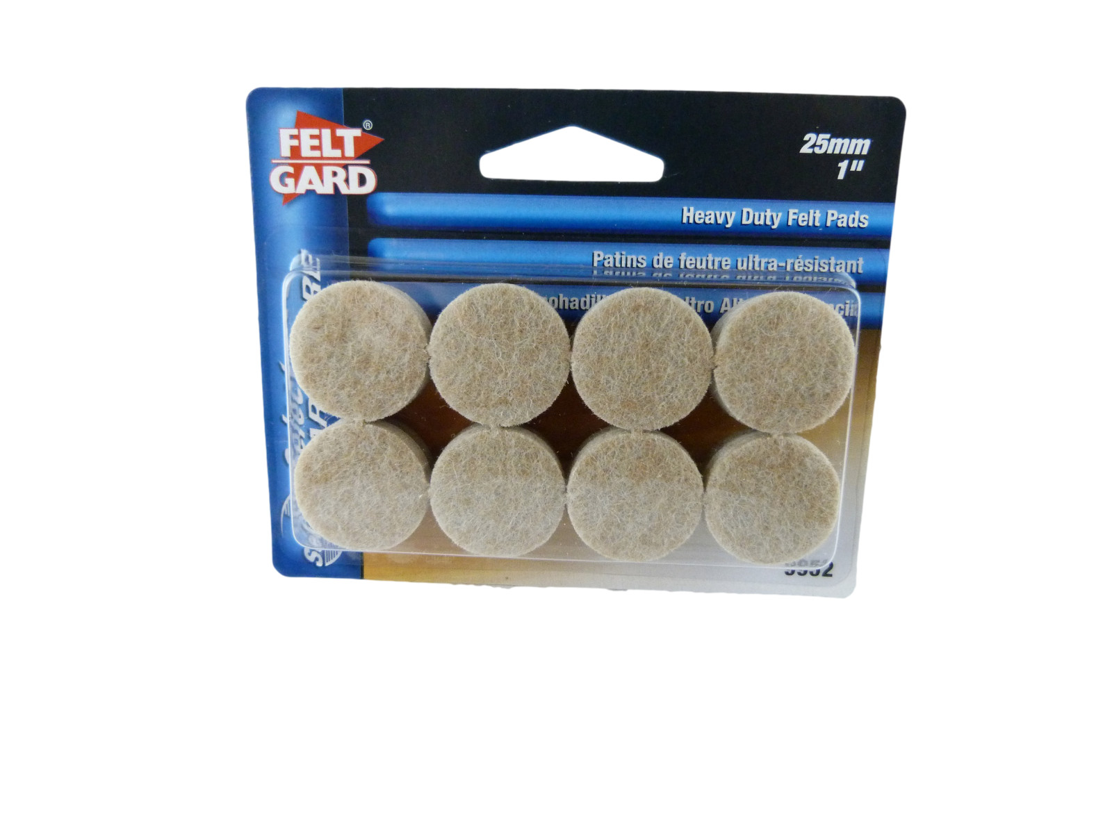 Feltgard 9952 Heavy Duty Felt Pads 25mm - Pack of 16