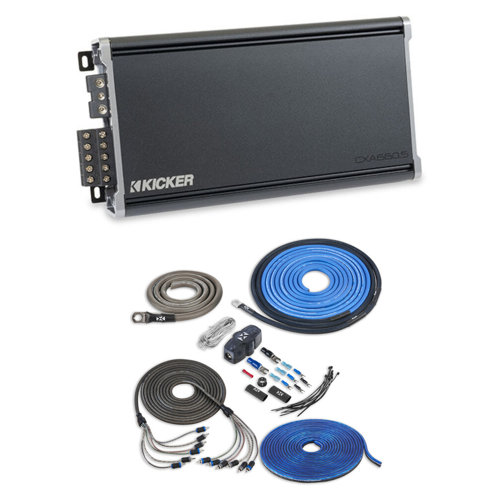 5-канальный усилитель Kicker CXA6605 мощностью 660 Вт RMS класса AB с комплектом усилителей 77390₽