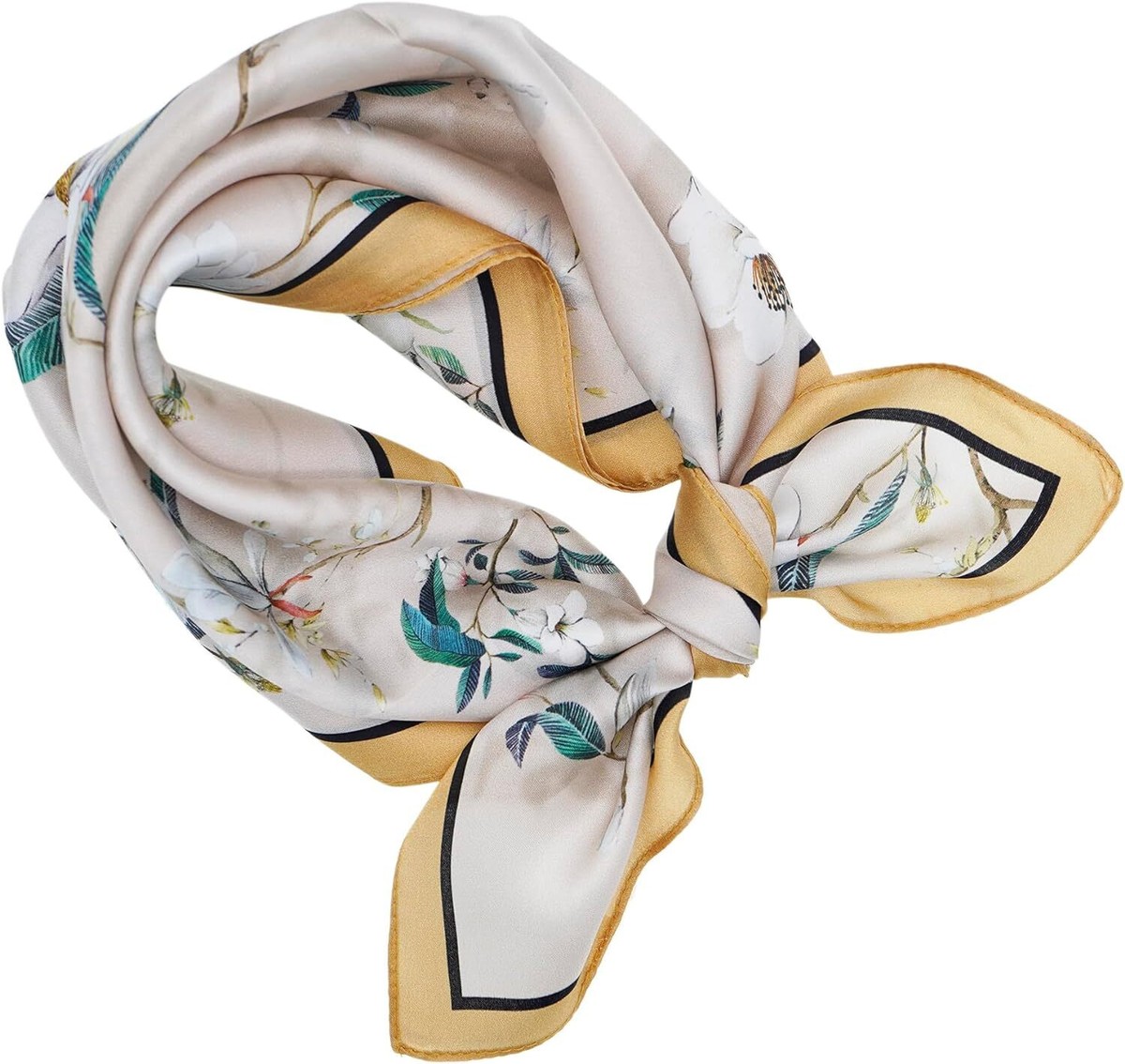 YOUR SMILE 100% Mulberry Silk Neck Scarf 21