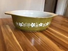 Vintage Pyrex 043 Oval Casserole Dish 1.5 Qt Crazy Daisy Spring Blossom No Lid
