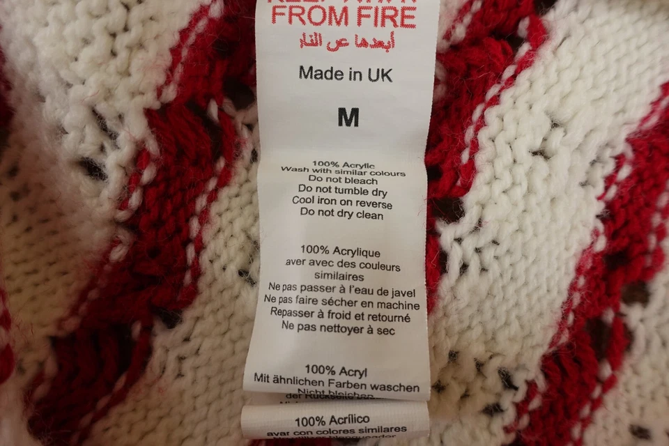 Top polo de manga corta tejido abierto a rayas blanco rojo talla mediana Boohoo para hombre Foto 4 de 4