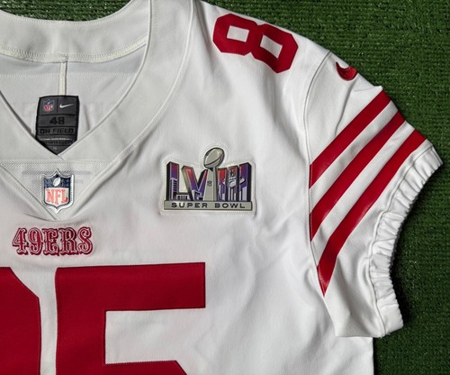 Camiseta deportiva auténtica de George Kittle de los 49ers del Super Bowl Nike Elite 48/XL - Imagen 5 de 11