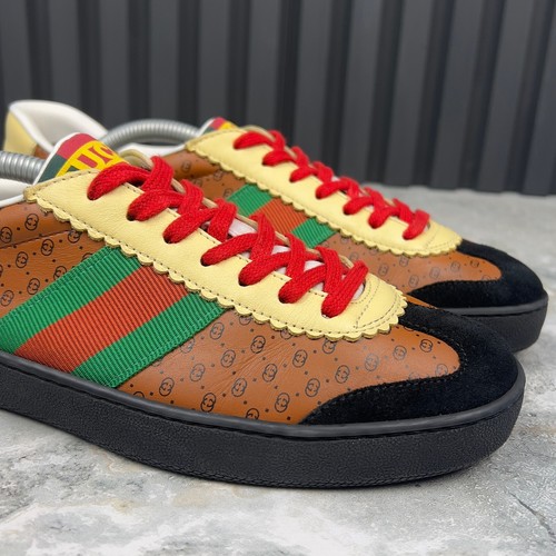Gucci x Dapper Dan Adidas Web G74 GG Monogram Sneakers Brown 8.5 US 38.5 EUR* - Picture 7 of 24