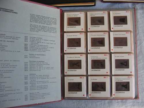 Intéressant, rare 3 livres diapositive mécanique auto et tracteur de 1968 FNCAA - Picture 5 of 12