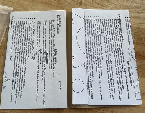 Bird Brain Designs Sherbet Blossoms 12”x12”Pillow + Other Small Projects Pattern - Picture 4 of 4