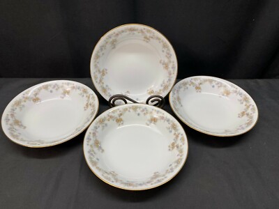 Noritake ''BENITA'' Pattern #3019 ~ Set of 4 ~ Soup Bowls ~ 7 5/8''