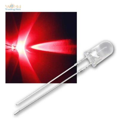 20 LEDs 5mm MEGAHELL ROT Typ ''WTN-5-12000r'', rote Leuchtdioden, red