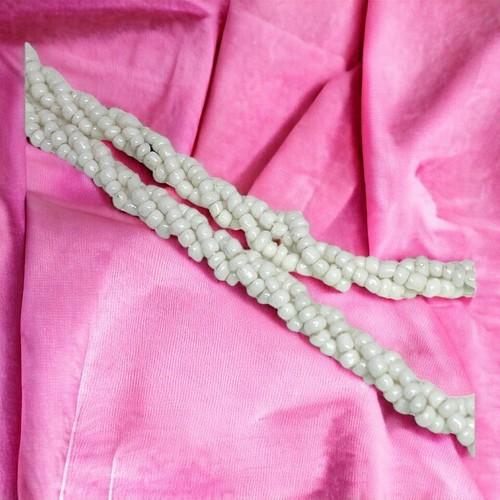 Mid-20th Century Opera Length Glass Bead Twist Necklace. A419 - Picture 4 of 6
