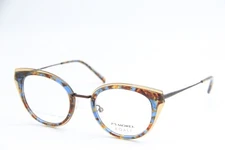 NEW MOREL KOALI 20072K MM03 BROWN BLUE AUTHENTIC EYEGLASSES 48-21