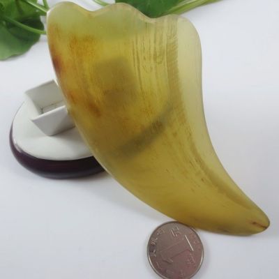 1Pc Natural Ox Horn Massage Tool Creative Beauty Massage Wheel Random Color