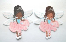 3D UPick New09 Baby Angel Fairy African American  Card Scrapbook Embellishment