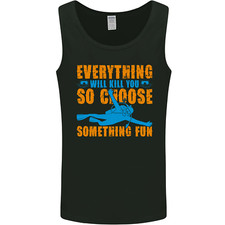Everything Will Kill You Scuba Diving Funny Diver Mens Vest Tank Top