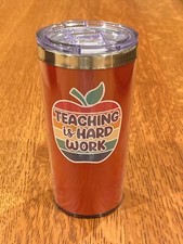 Teaching Is Hard Work - 16oz Teacher Coffee Tumbler Teacher Appreciation Gift