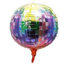 Folien Luftballon Disco Kugel Ball Folienballon Party JGA Hochzeit Deko Bunt