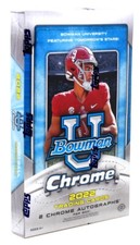 2022 BOWMAN CHROME UNIVERSITY FOOTBALL HOBBY BOX BLOWOUT CARDS