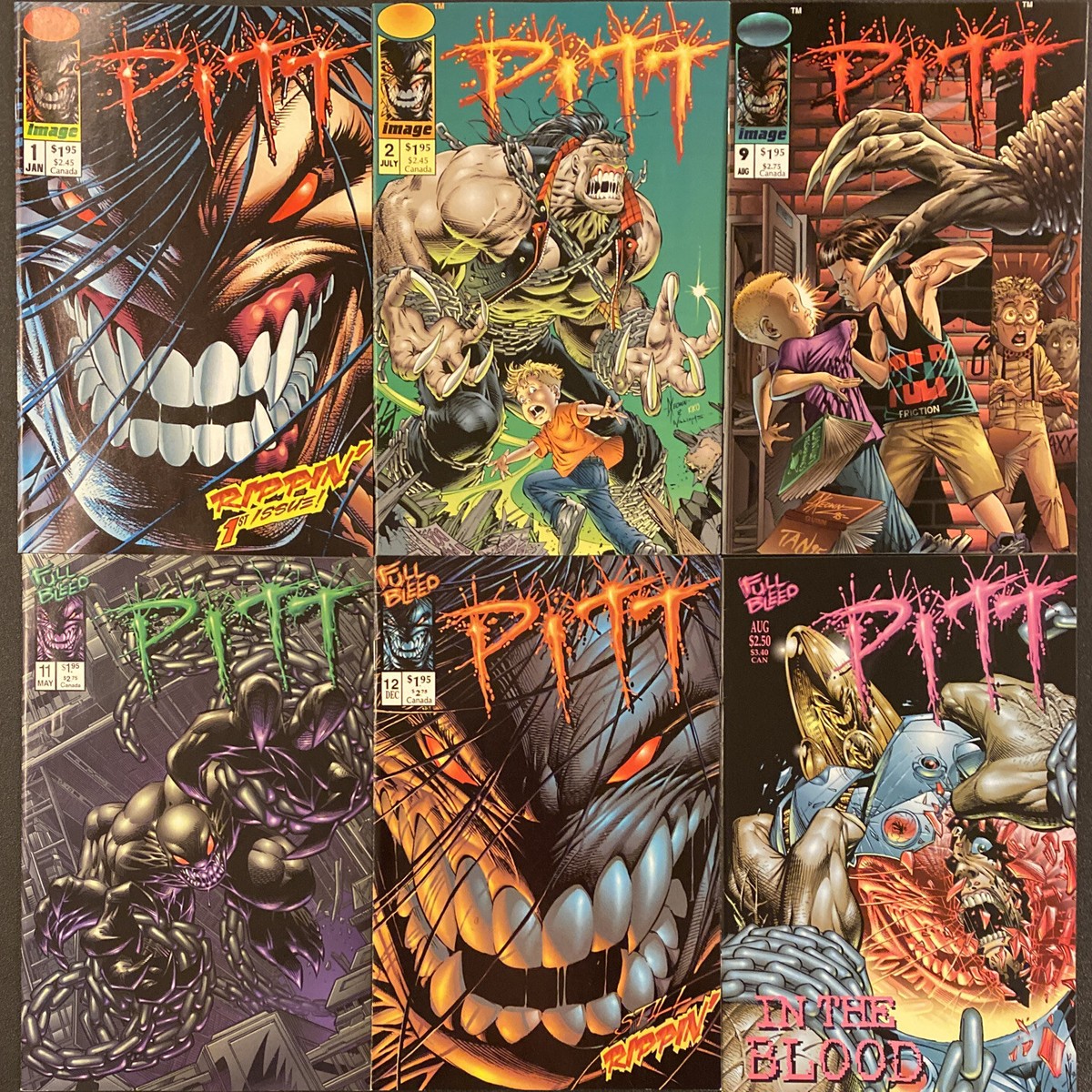 PITT #1 2 9 11 12 + IN THE BLOOD ONE-SHOT IMAGE COMIC BOOK DALE