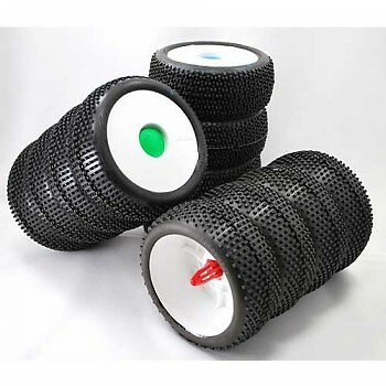 DE Racing Truggy Tire Spikes (GREEN) 4pcs