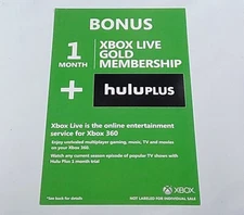 XBOX LIVE 1 MONTH GOLD SUBSCRIPTION CARD (GPC) XBOX 360 / ONE / SERIES *READ*