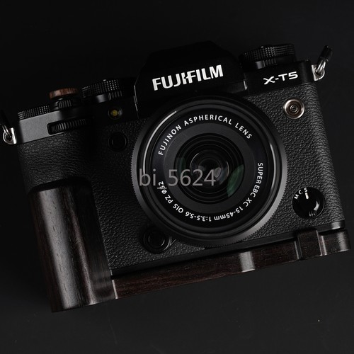 Wooden L Type Bracket Base Grip Handle for Fujifilm XT5 Fuji X-T5 Camera Tripod - Picture 21 of 39