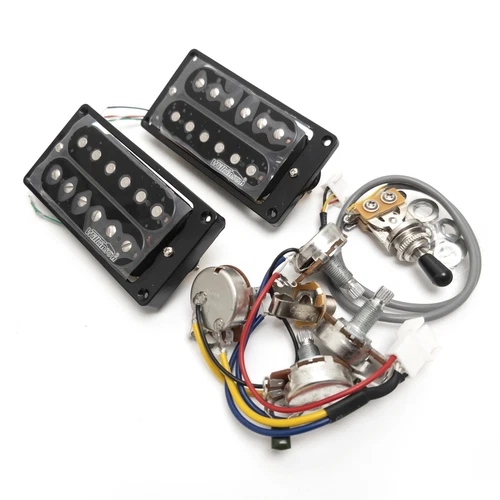 Guitar Wilkinson Humbucker Bridge&Neck Pickup 2V2T Wiring Harness 4C for Gibson