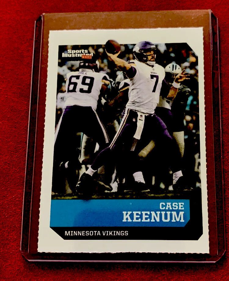 CASE KEENUM RARE 2018 Sports Illustrated Si Kids Sifk football Minnesota Vikings