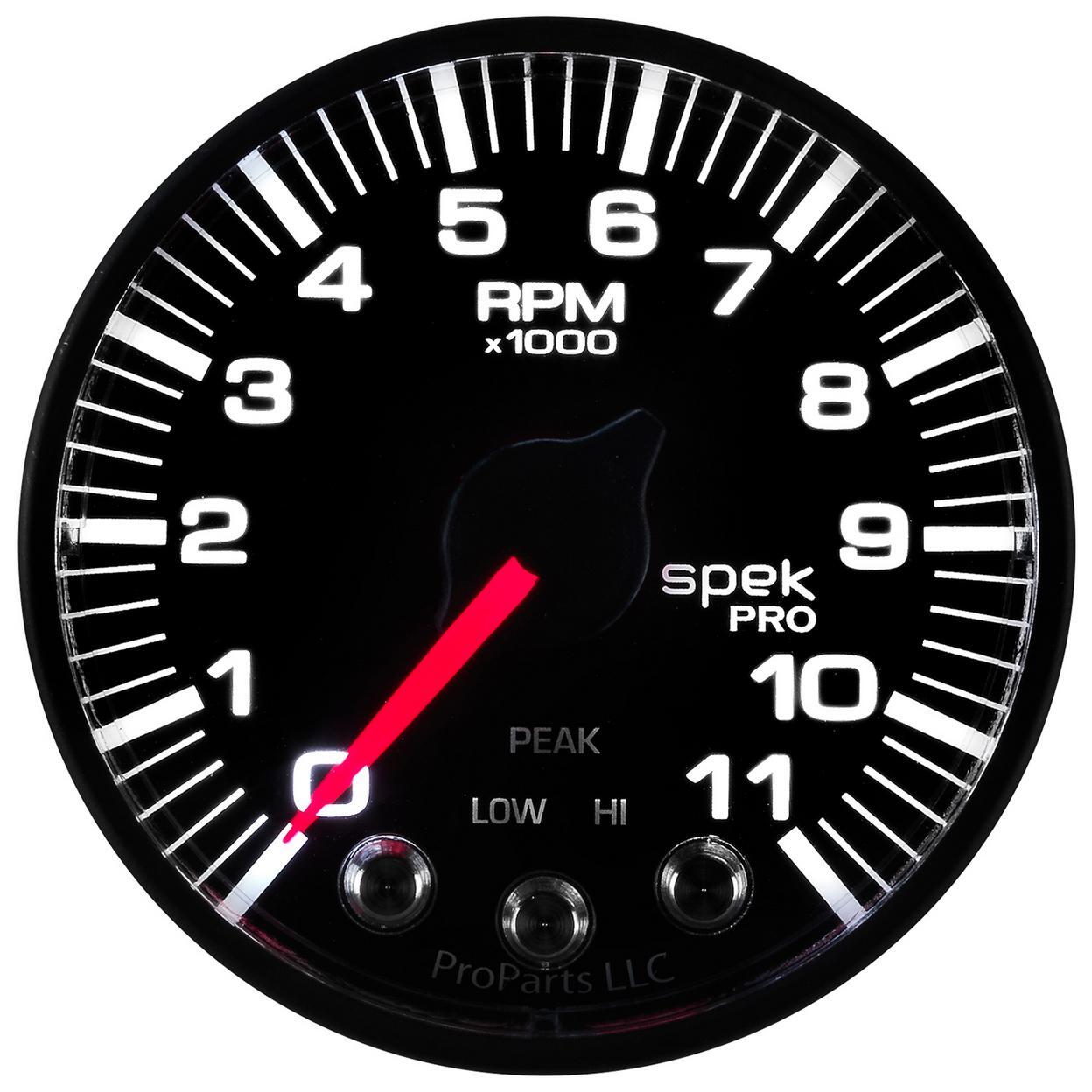 AutoMeter P336328 GAUGE, TACH, 2 1/16" , 11K RPM, W/ SHIFT LIGHT & PEAK