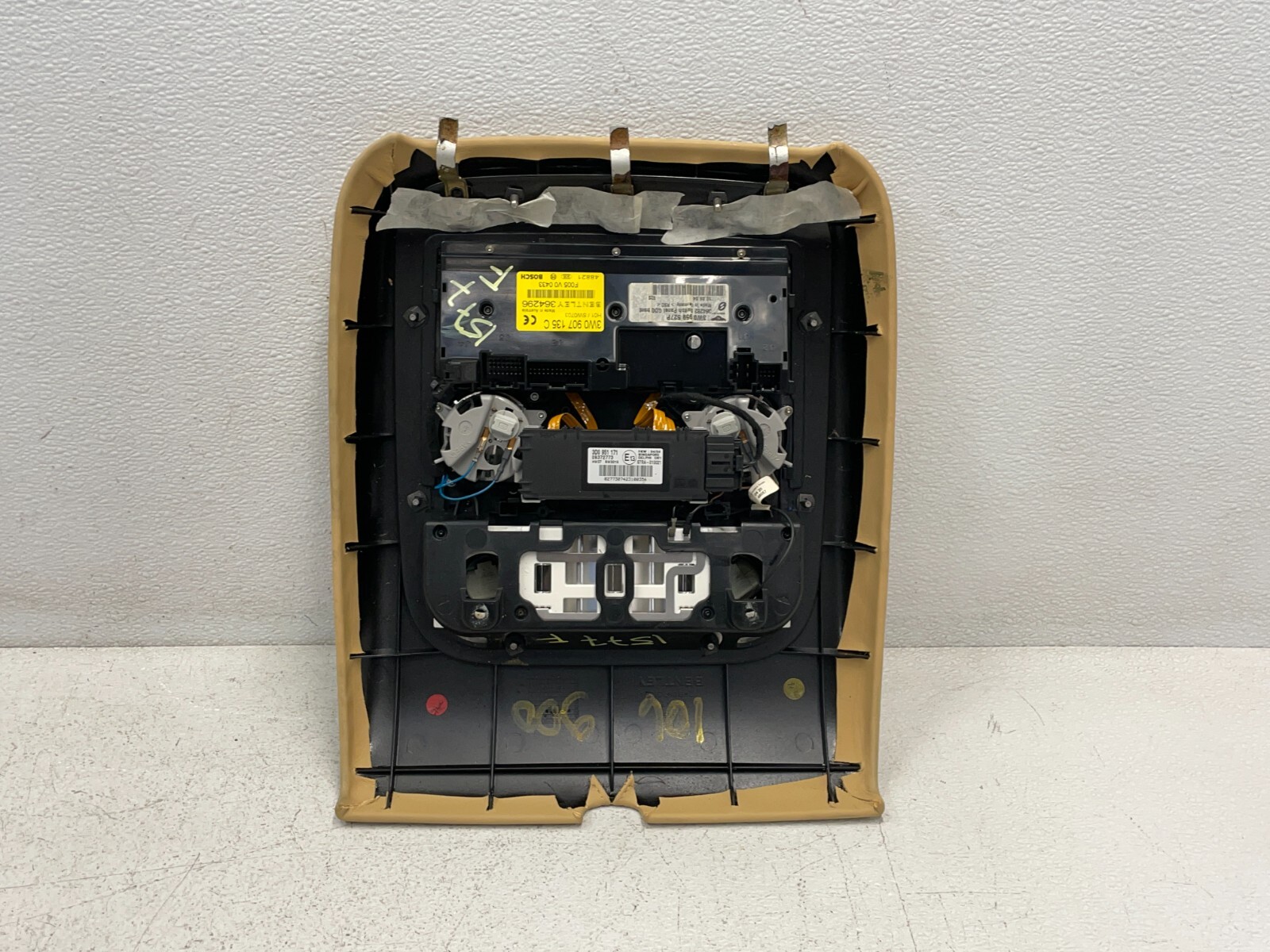 03-07 Bentley Continental GT Overhead Dome Light Lamp Switch Panel Wood 1577 OEM