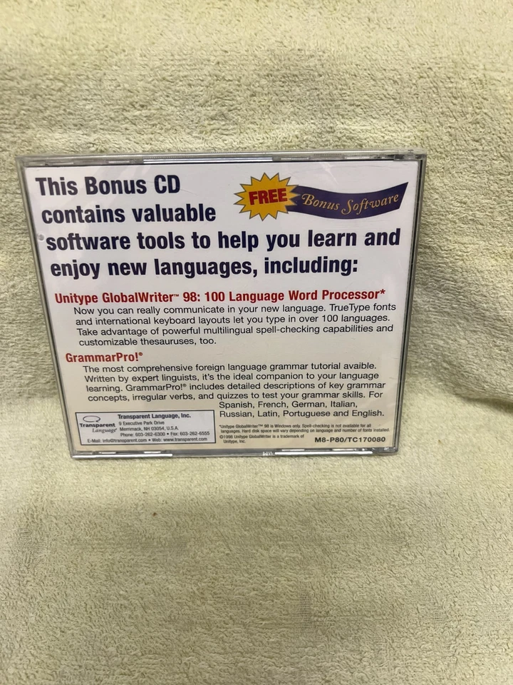 Transparent Language Bonus CD CD-Rom Software - Image 2 of 2