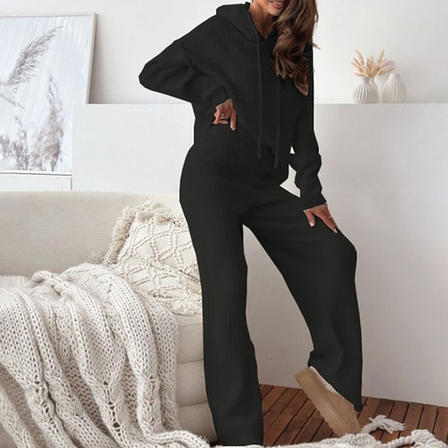 2PCS Women Ladies Hoodie Tracksuits Set Top + Pants Lounge Wear Suit Loungewear - Picture 6 of 14