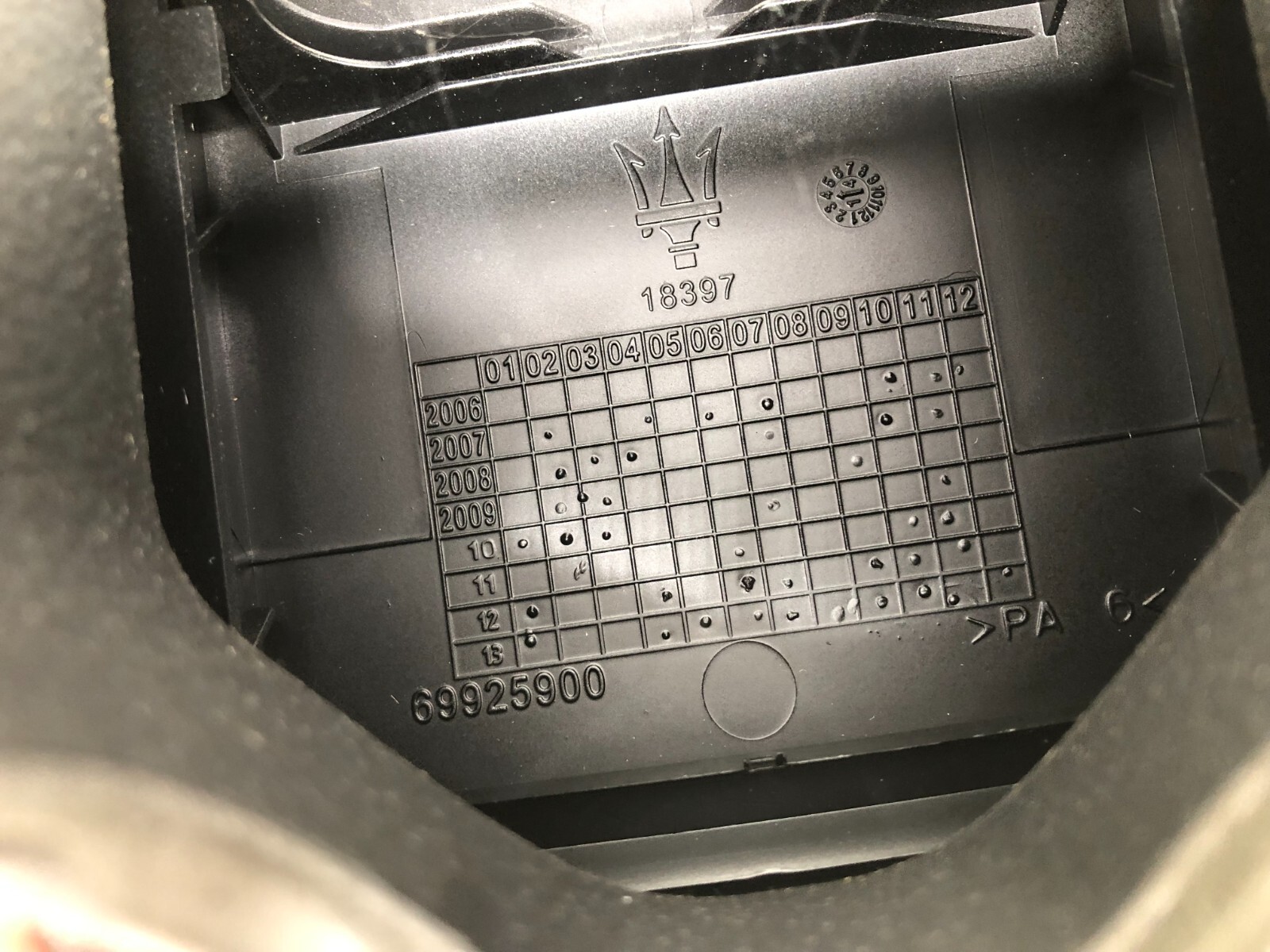 2014-2019 MASERATI GHIBLI SQ4 REAR DECK PARCEL SHELF PACKAGE TRAY PANEL OEM.