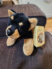 Preferred Pets Collectable Doberman Black and Tan Stuffed Animal Dog Breed 5"