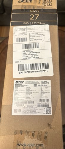 acer KB272 G0bi 27" IPS Full HD (1920 x 1080) Gaming Office Monitor | Adaptive - Picture 2 of 5